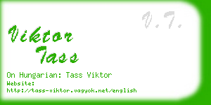 viktor tass business card